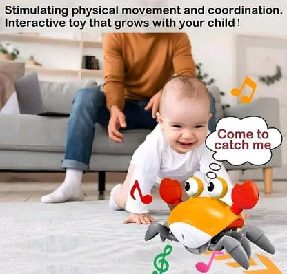 Crawling Crab Baby Toy for Kids Toddlers Infant Tummy Time Interactive Moving Toys for Babies
